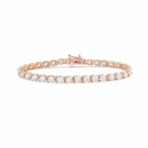 NEW DIANA M JEWELS women's round lab-grown diamond tennis bracelet (8.00 ct) - e